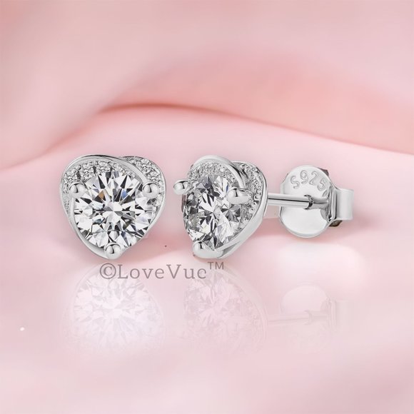 Certified 1ct. t.w. Diamond Love Knot Brilliant Cut Stud Earrings - Picture 3 of 15
